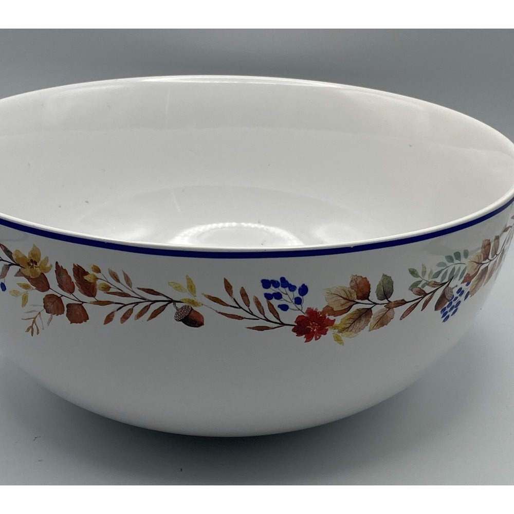 Martha Stewart Collection Batter Mixing Batter‎ Bowl Blue Orange Fall Foliage 9" - Picture 2 of 4